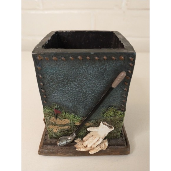 Golf Pen Holder Office Desk Organizer Resin Detailed - Picture 5 of 13